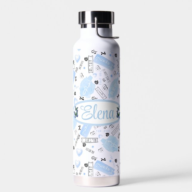 Bouteille D'eau  Te amo en varias idiomas para Personalizar (Gauche)