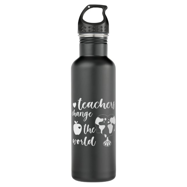 Bouteille D'eau Teacher Gift Teachers Change The World (Devant)