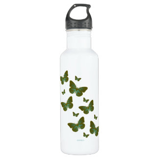 Bouteille D'eau Teal Butterflies Water Bottle