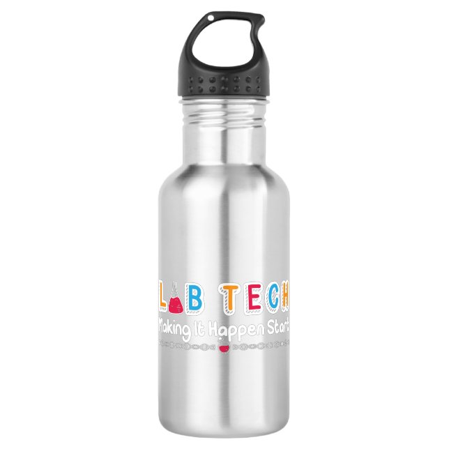 Bouteille D'eau Technicien de laboratoire (Devant)