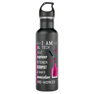Bouteille D'eau Technicien Nail Conseiller Artiste Nail Tech Manic