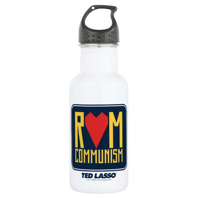 Bouteille D'eau Ted Lasso | Graphique du communisme rom (Devant)
