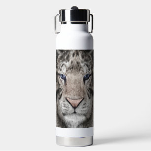 Bouteille D'eau Tête de Tigre Blanc Esthétique Faunique