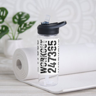 Bouteille D'eau Texte usé et rayé Workout 247365 rustique