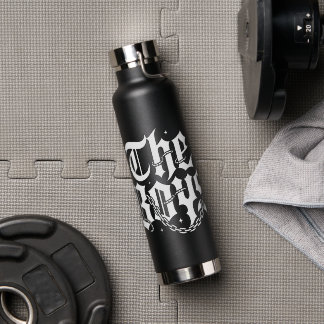Bouteille D'eau The Boys Typographie Gothique Chaîne Streetwear