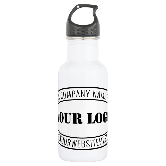 Bouteille D'eau Timbre d'entreprise du logo d'entreprise personnal (Devant)