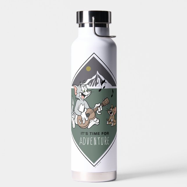 Bouteille D'eau Tom & Jerry "Il est temps pour l'aventure" (Gauche)