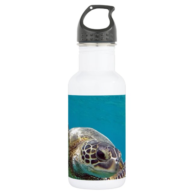 Bouteille D'eau Tortue de mer verte d'Hawaii - Honu (Devant)