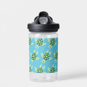 Bouteille D'eau Tortues Motif bleu