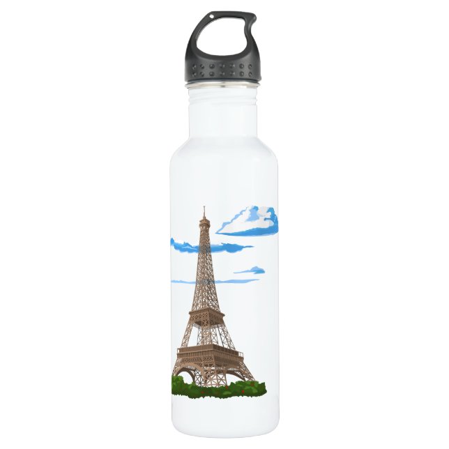 Bouteille D'eau Tour Eiffel Paris France (Devant)
