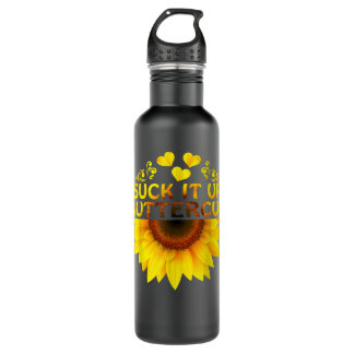 Bouteille D'eau Tournesol En Coupe De Beurre