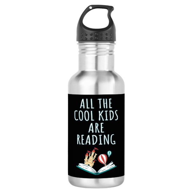 Bouteille D'eau Tous Les Enfants Cool Lisent II Acier Inoxydable W (Devant)