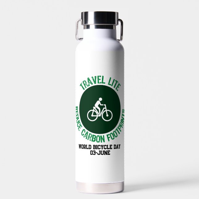 Bouteille D'eau Travel Lite, Réduire les empreintes carbone.w (Avant)