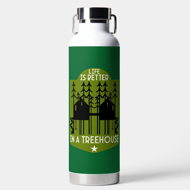 Bouteille D'eau Treehouse Les Enfants De Retour À L'École (Avant)