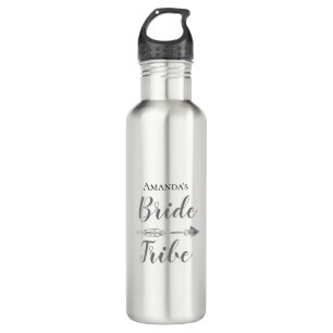 Bouteille D'eau Tribu de mariée chic boho personnalisée     