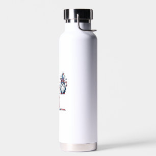 Bouteille D'eau Trio de gnomes patriotiques dessin vectoriel vinta
