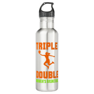 Bouteille D'eau Triple Double féminine de basket-ball