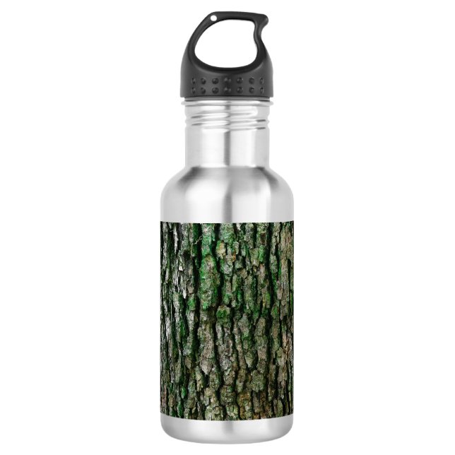 Bouteille D'eau Tronc d'arbre (écorce en bois) (Devant)