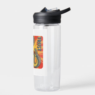 Bouteille D'eau "Trust No One - Retro Snake Handshake Art