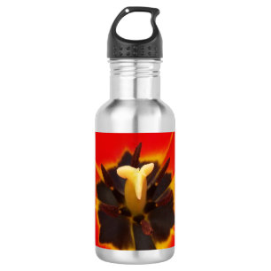 Bouteille D'eau tulipe jaune rouge