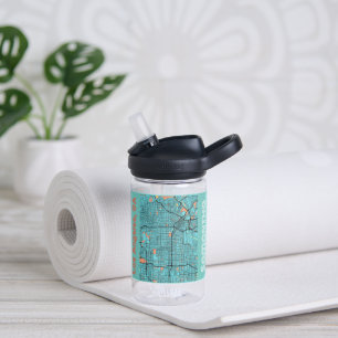 Bouteille D'eau Turquoise Los Angeles California City Map Nom pers