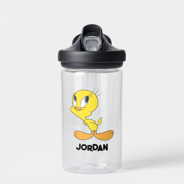 Bouteille D'eau TWEETY™ Hmm | Ajouter Votre Nom (Avant)