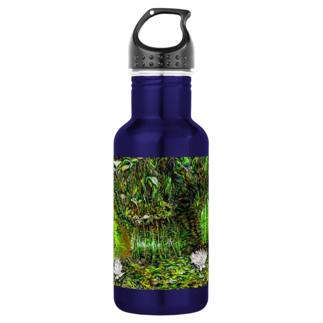 Bouteille D'eau Un étang aux pensées impures (Devant)