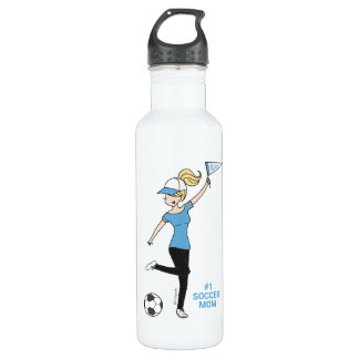 Bouteille D'eau Un fan de foot sur l'avatar personnel #1