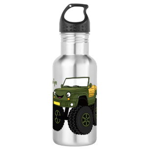 Bouteille D'eau Un Green Monster truck