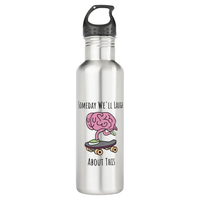 Bouteille D'eau Un Jour Bien Rire À Ce Sujet (Devant)