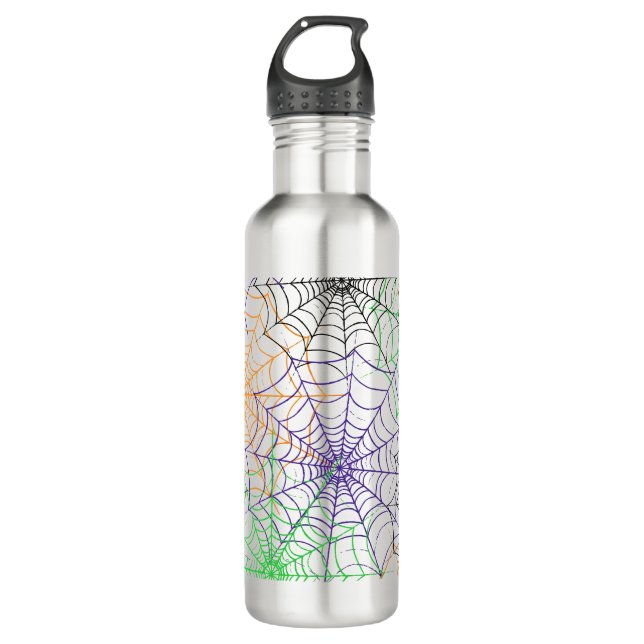 Bouteille D'eau Un simple Motif Web d'Halloween Spider (Devant)