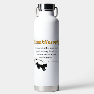Bouteille D'eau Une bonne tête de skunky et un bon coeur de skunky