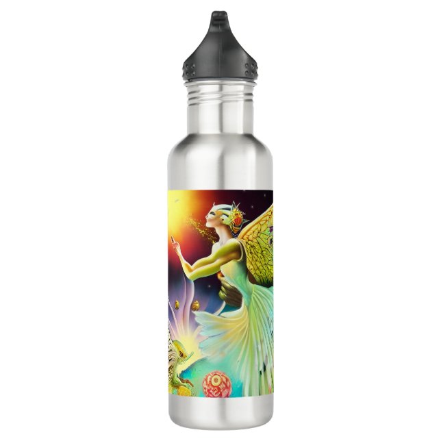 Bouteille D'eau Une époque de peinture à l'huile repensée (Droite)