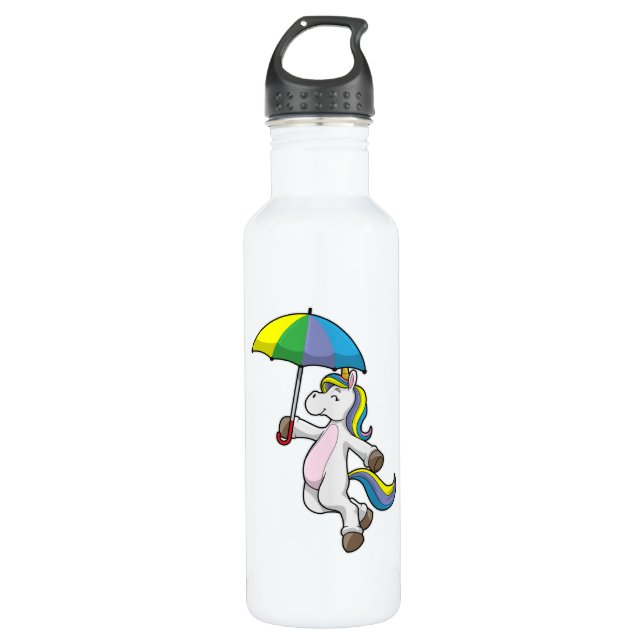Bouteille D'eau Unicorn avec Umbrella (Devant)