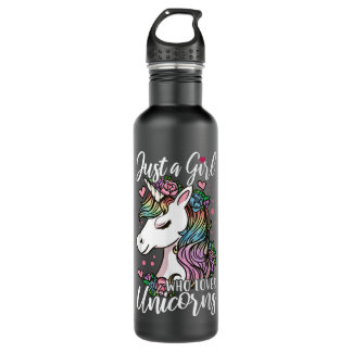 Bouteille D'eau Unicorn Just a Girl Who Loves Unicorns 141