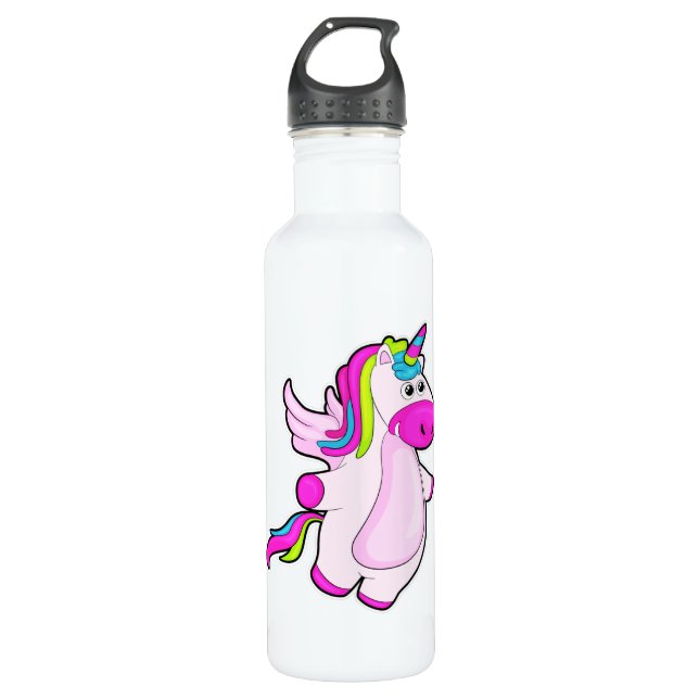 Bouteille D'eau Unicorne au vol (Devant)