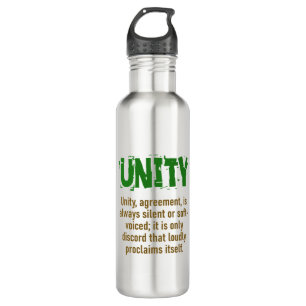 Bouteille D'eau Unity Agreement Is Always Silent - Unity Quote
