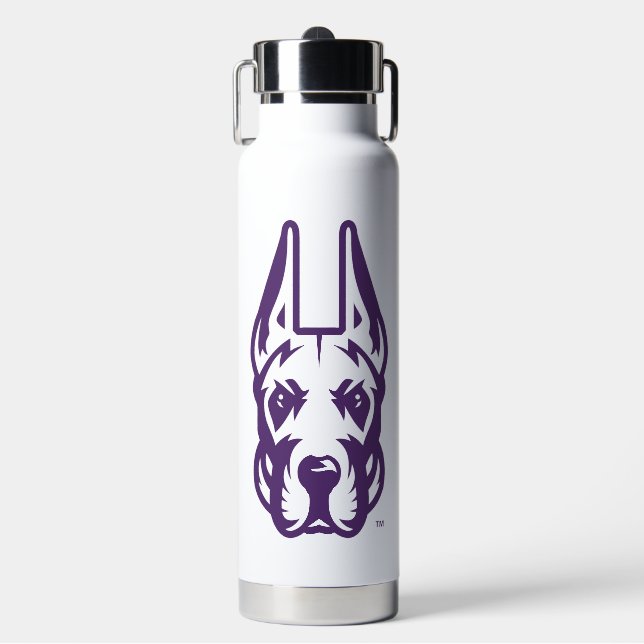Bouteille D'eau Université d'Albany Chef de la mascotte Great Dane (Salle de sport)