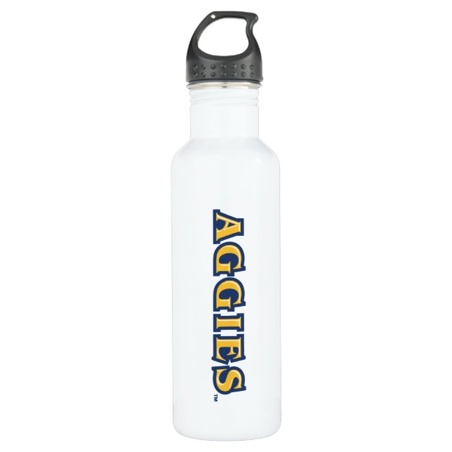 Bouteille D'eau Université d'État NCA&T | Mot-symbole Aggies (Devant)