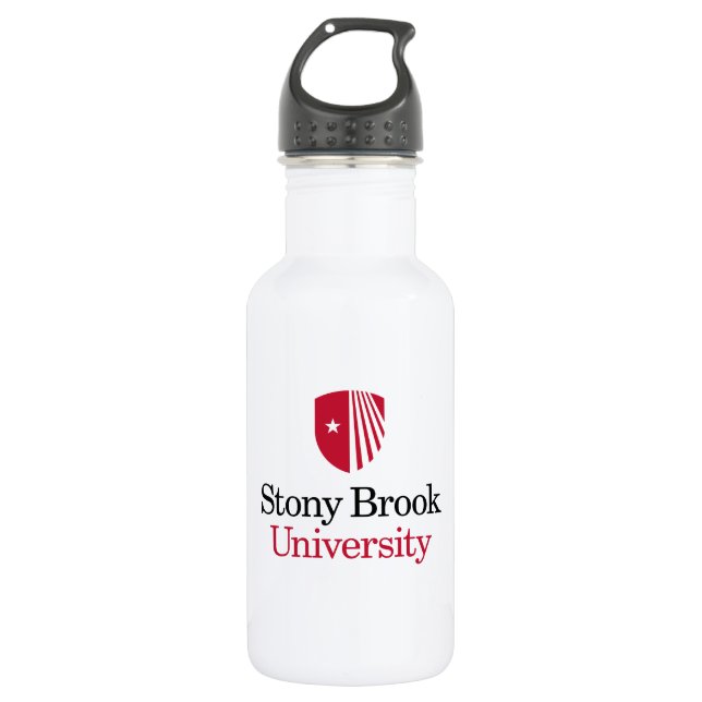 Bouteille D'eau Université Stony Brook | Mot-symbole (Devant)