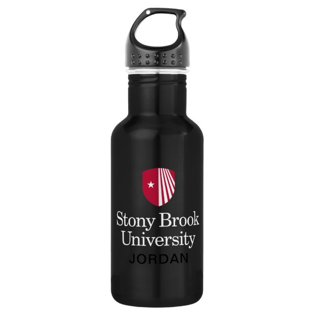 Bouteille D'eau Université Stony Brook | Mot-symbole (Devant)