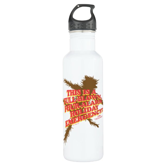 Bouteille D'eau Vacances de Noël | Vacances à quatre alarmes (Devant)
