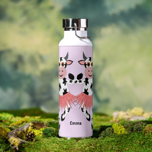 Bouteille D'eau Vaches dansantes mignonnes et amusantes