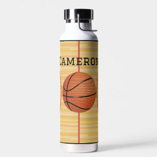 Bouteille D'eau Vacuum De Cuivre De Basketball Isolé