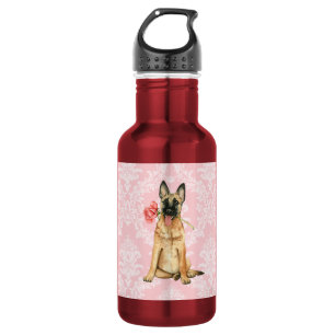 Bouteille D'eau Valentine Malinois rose