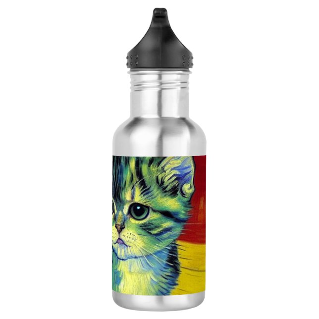 Bouteille D'eau Van Gogh Tabby Cat (Droite)