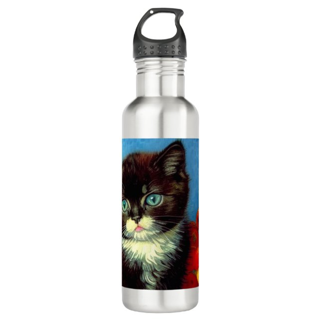 Bouteille D'eau Van Gogh Tuxedo Cat (Devant)