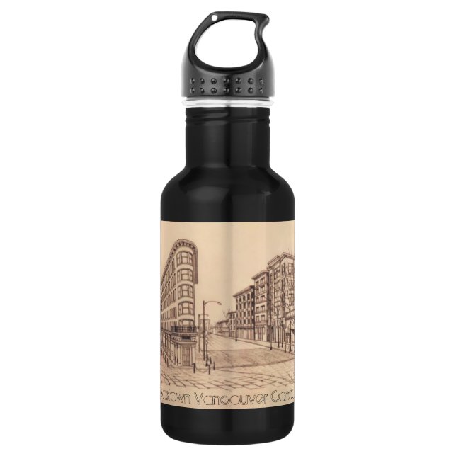 Bouteille D'eau Vancouver Personnalisé Gastown (Devant)