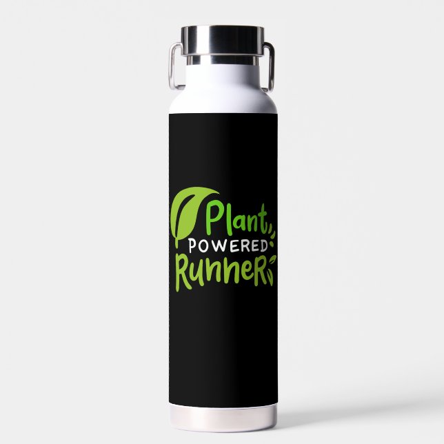 Bouteille D'eau Vegan - Plante Powered Runner (Avant)