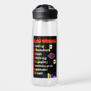 Bouteille D'eau Vegas Tourist Acronyme Clesar